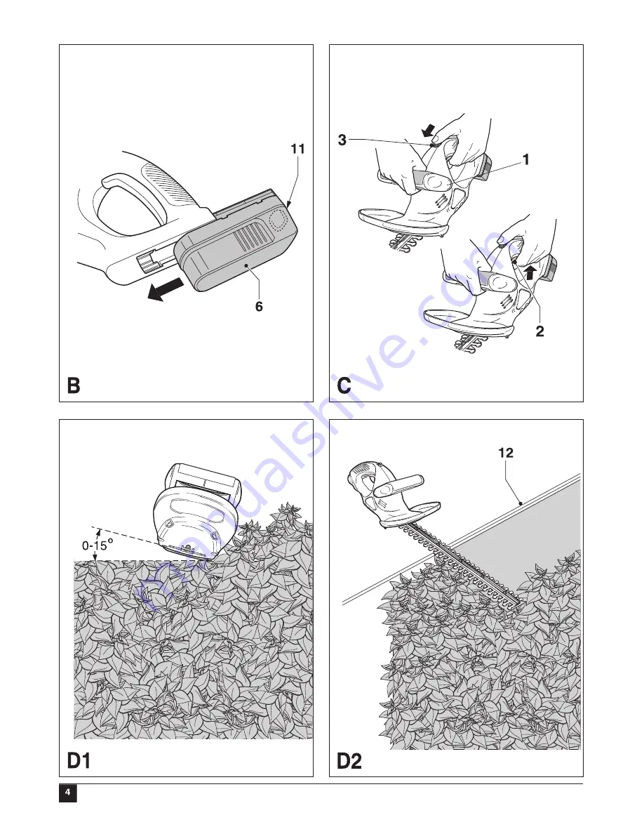 Black & Decker BHT518 User Manual Download Page 4