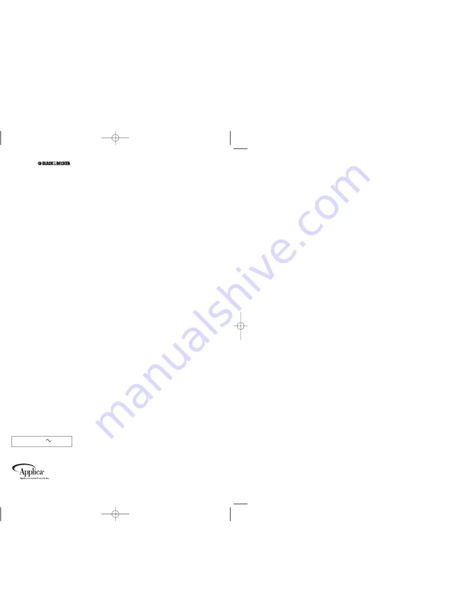 Black & Decker BL10475 Use And Care Book Manual Download Page 13