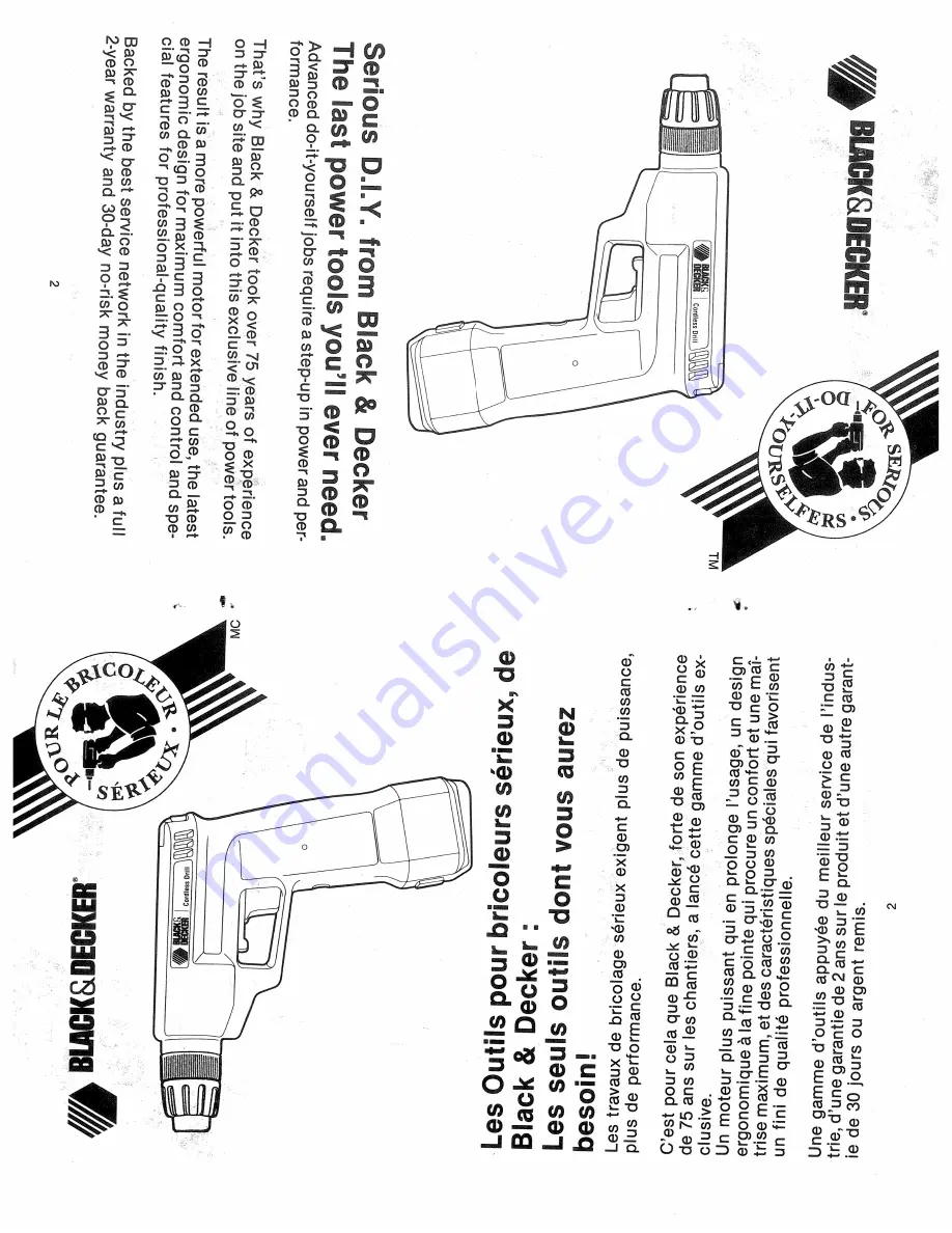 Black & Decker CLINCHER 9013KC-04 Скачать руководство пользователя страница 2