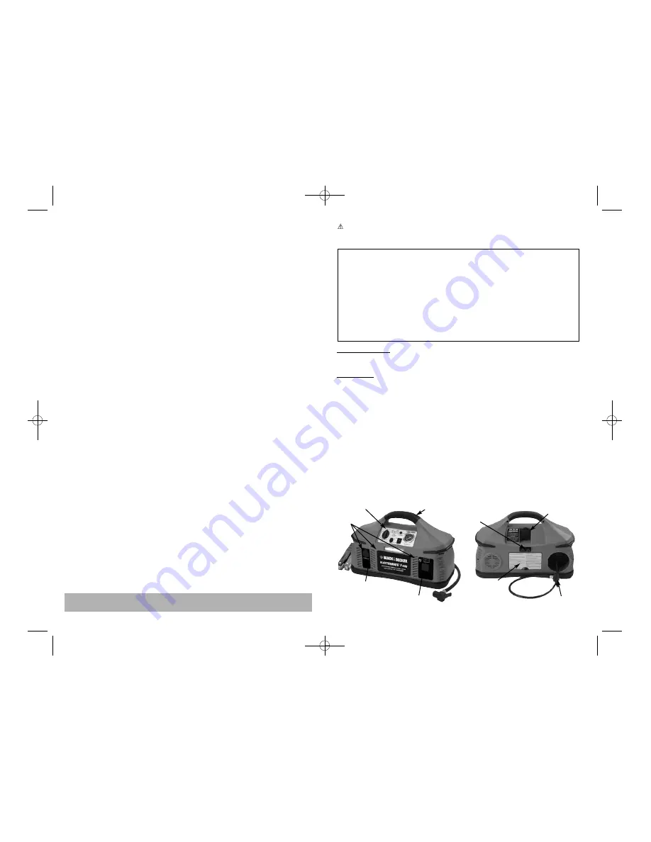 Black & Decker ELECTROMATE 400 Instruction Manual Download Page 3