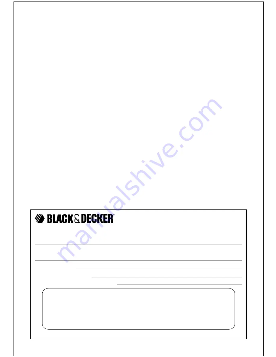 Black & Decker ET202 User Manual Download Page 20