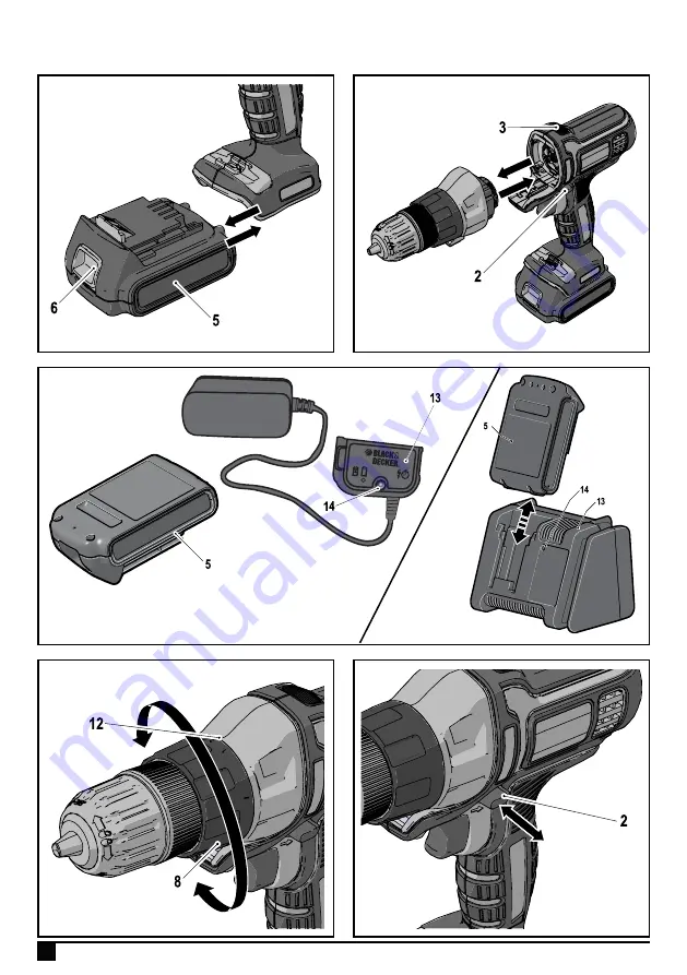 Black & Decker EVO181 Original Instructions Manual Download Page 2