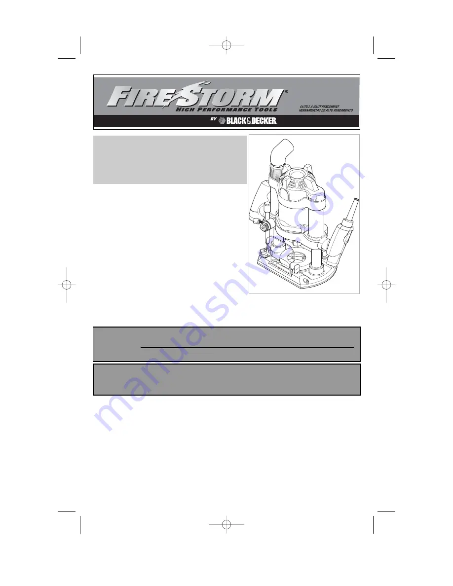 Black & Decker Fire Storm 492777-00 Instruction Manual Download Page 14