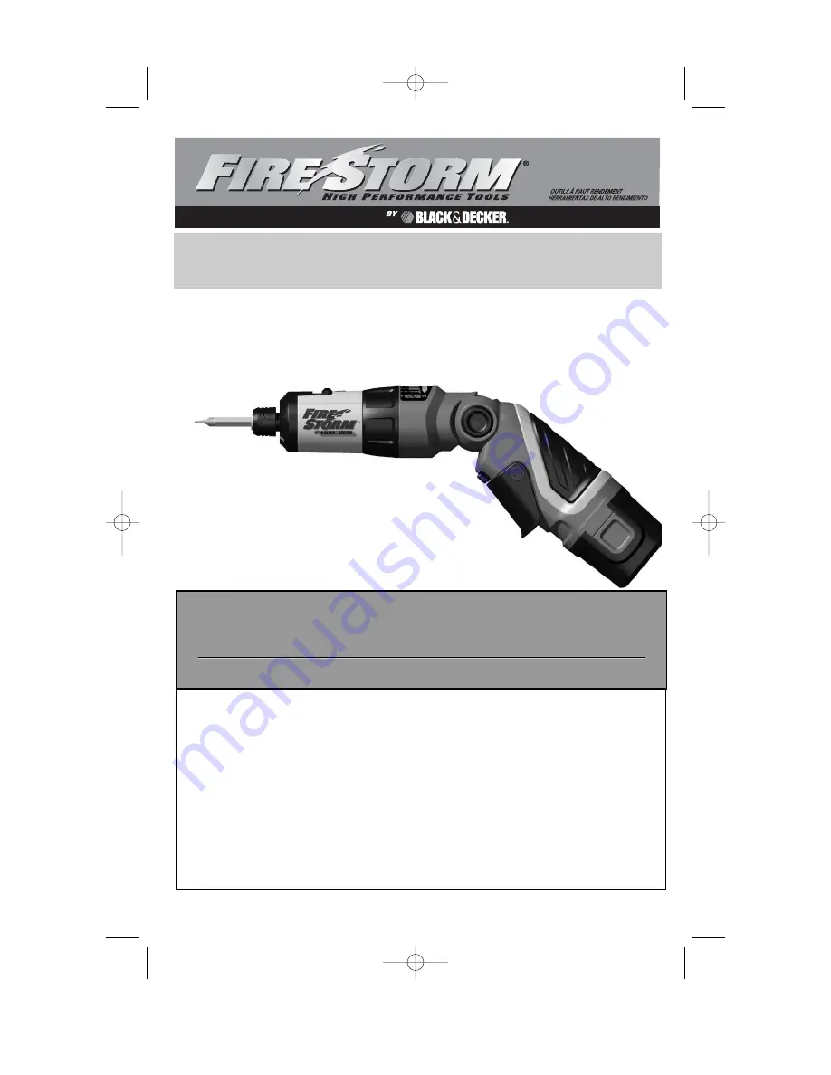 Black & Decker FireStorm FS360 Instruction Manual Download Page 24