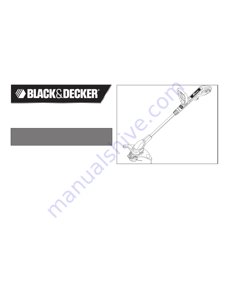 Black & Decker GH710 Instruction Manual Download Page 1