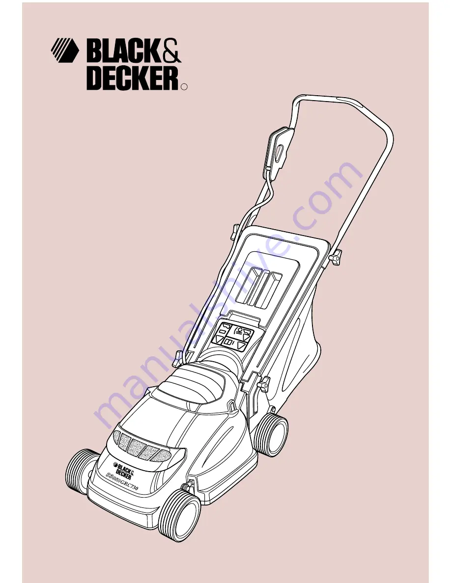 Black & Decker GRC730 Скачать руководство пользователя страница 1