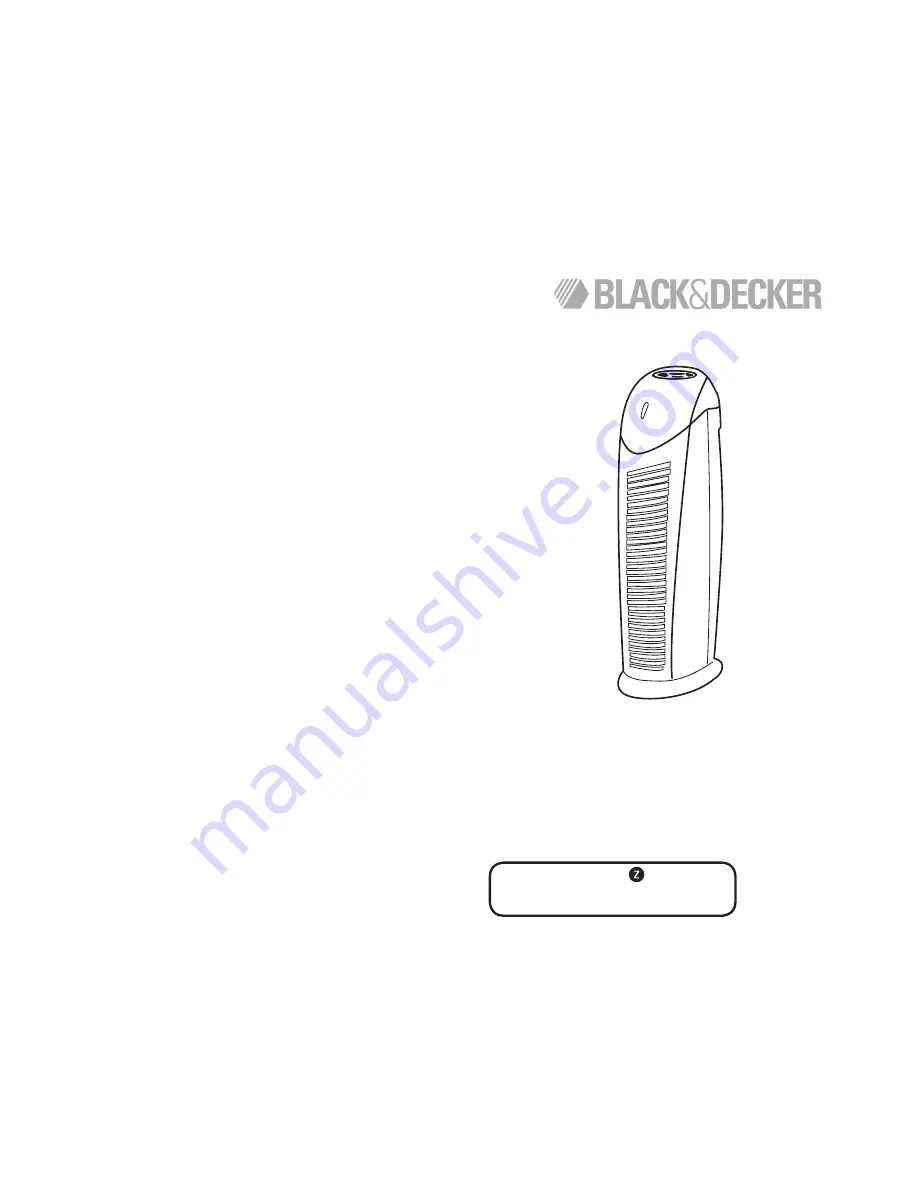 Black & Decker HEPAFresh BXAP250 Use & Care Instructions Manual Download Page 1