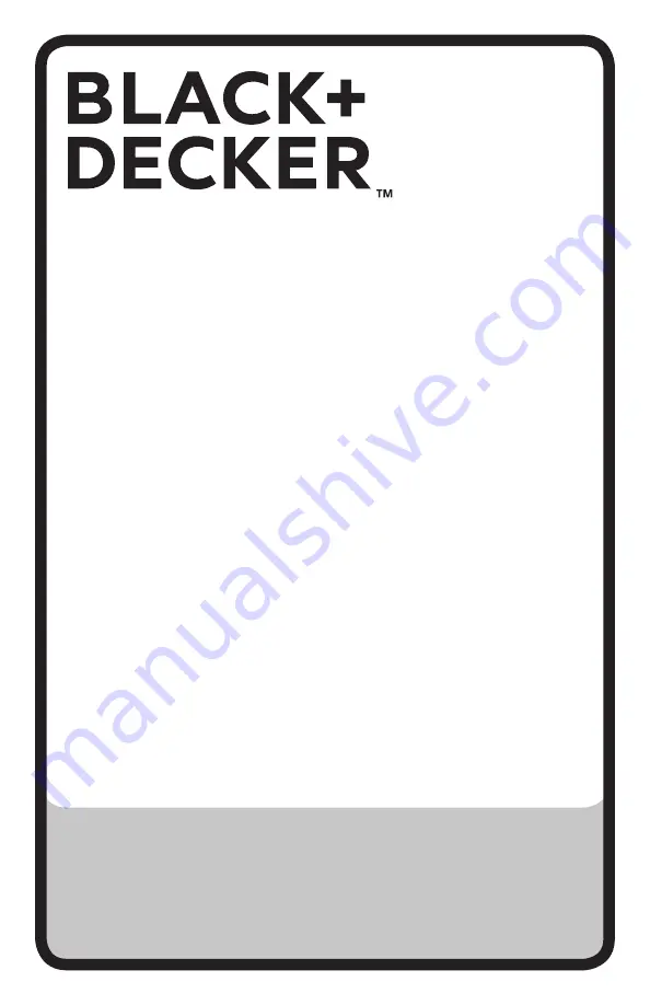 Black & Decker HNVC115J Instruction Manual Download Page 1