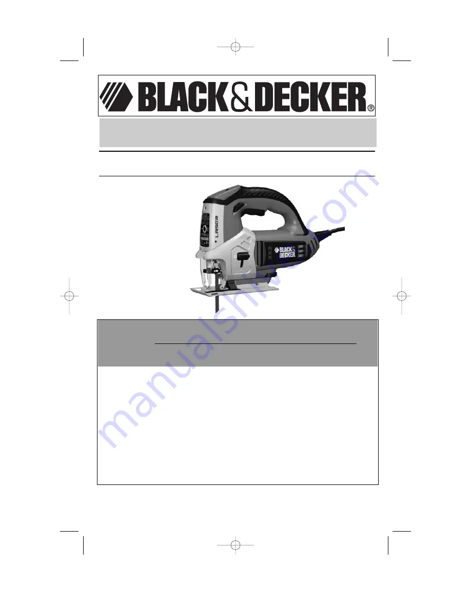 Black & Decker JS650L Instruction Manual Download Page 22