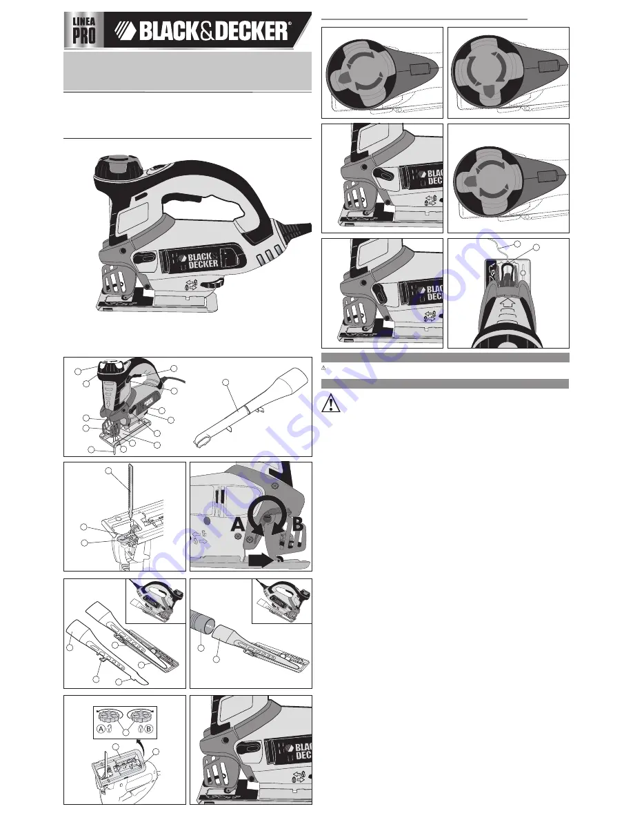 Black & Decker JS700K Line PRO Instruction Manual Download Page 1