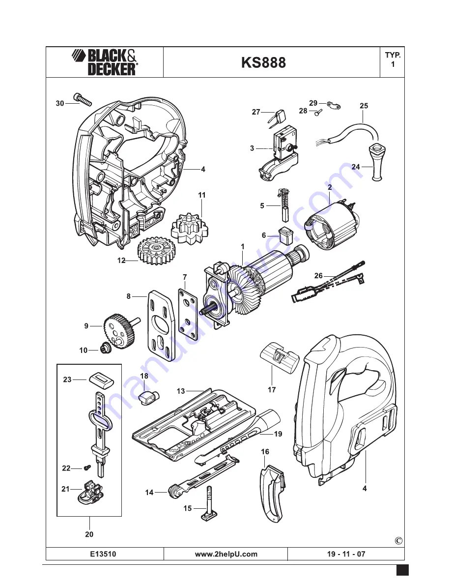 Black & Decker KS2005E Original Instructions Manual Download Page 9