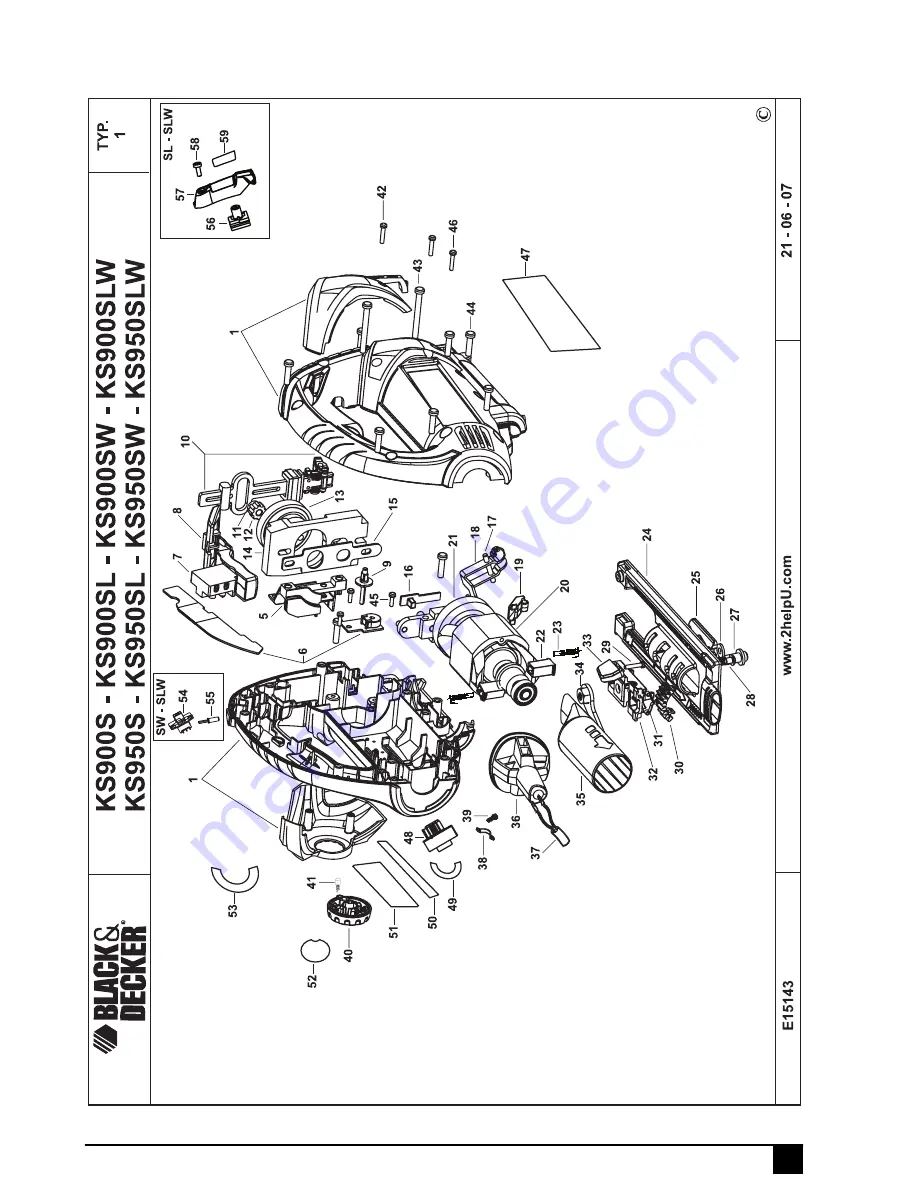 Black & Decker ks900 Instructions Manual Download Page 11