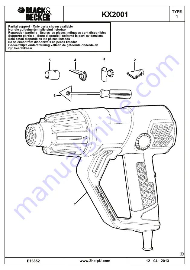 Black & Decker KX2001 Скачать руководство пользователя страница 98