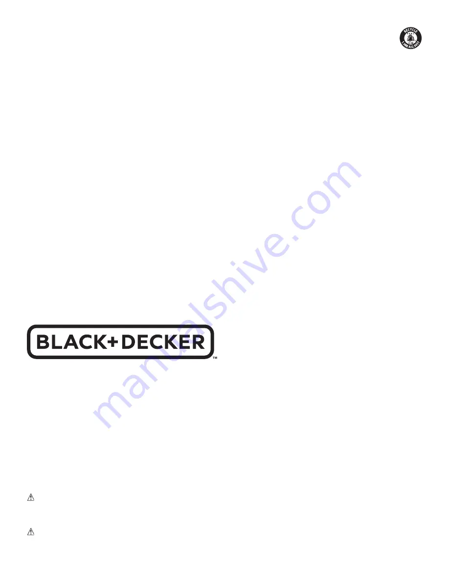 Black & Decker LBX36 Instruction Manual Download Page 3