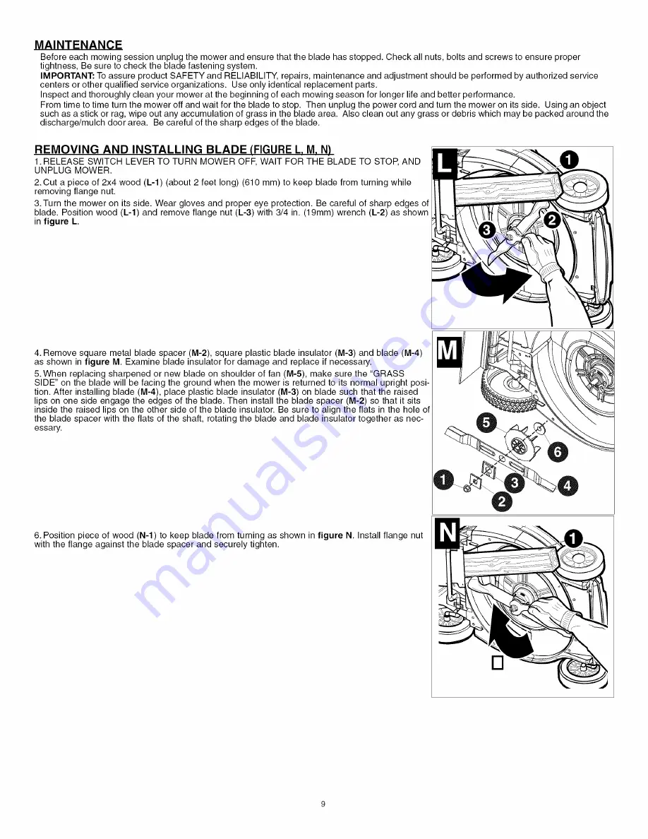 Black & Decker MM1800 Instruction Manual Download Page 9