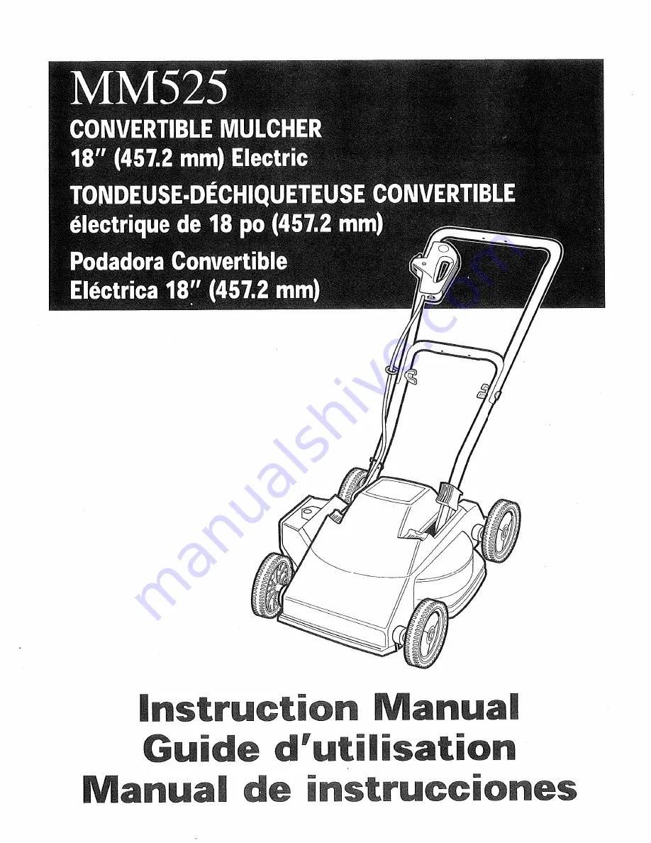 Black & Decker MM525 Instruction Manual Download Page 1