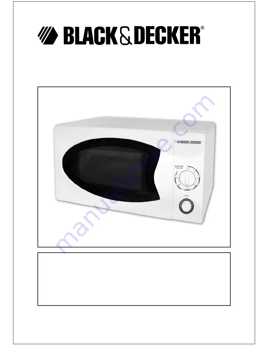 Black & Decker MY2000P User Manual Download Page 1