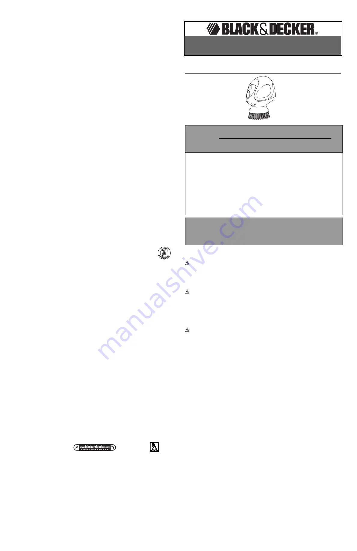 Black & Decker PKS210 Instruction Manual Download Page 2