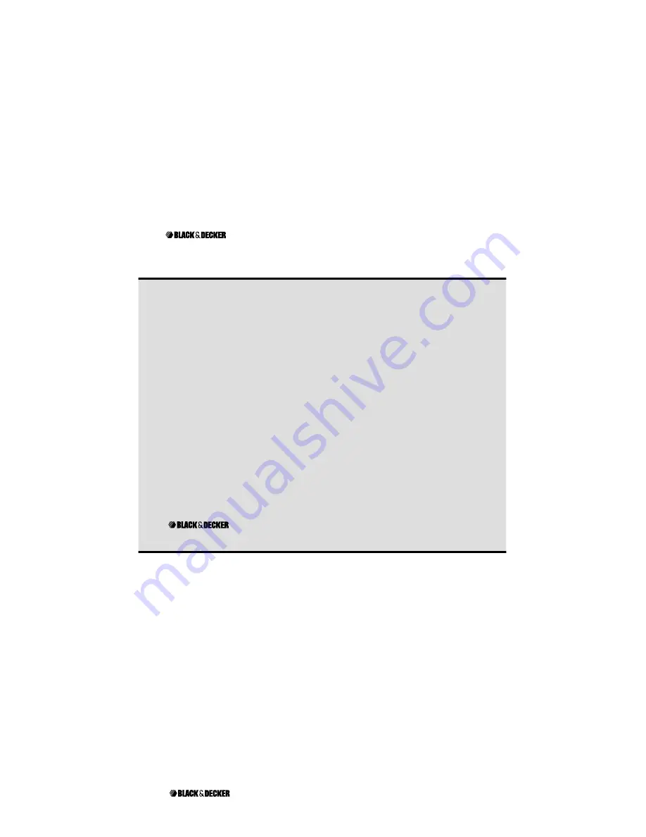 Black & Decker ProFinish X700 Series Use And Care Book Manual Download Page 5