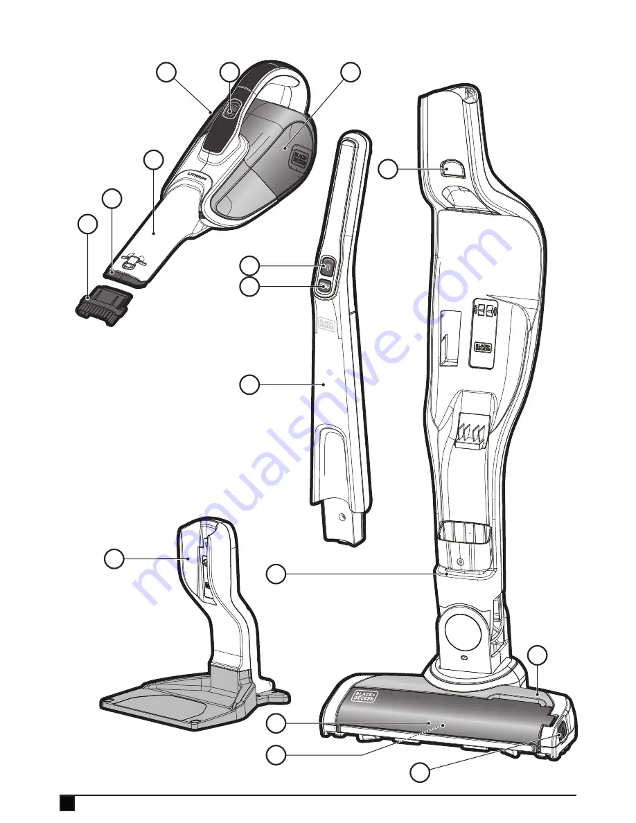 Black & Decker SVJ520BFS Dustbuster Скачать руководство пользователя страница 2