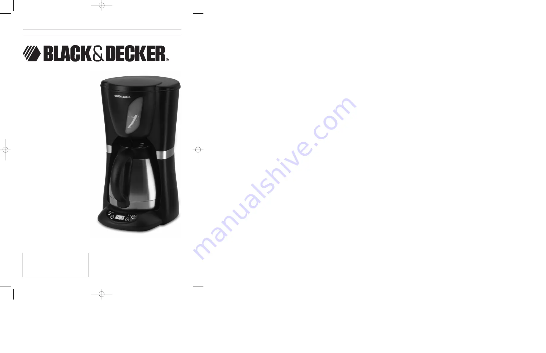 Black & Decker TCM700 Series Скачать руководство пользователя страница 1