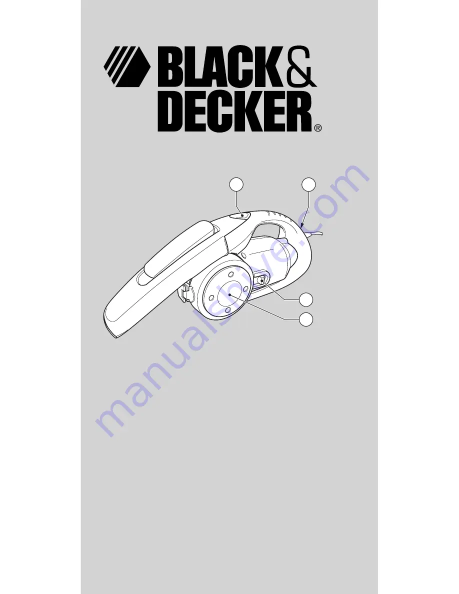 Black & Decker VH900 Dustbuster Manual Download Page 1