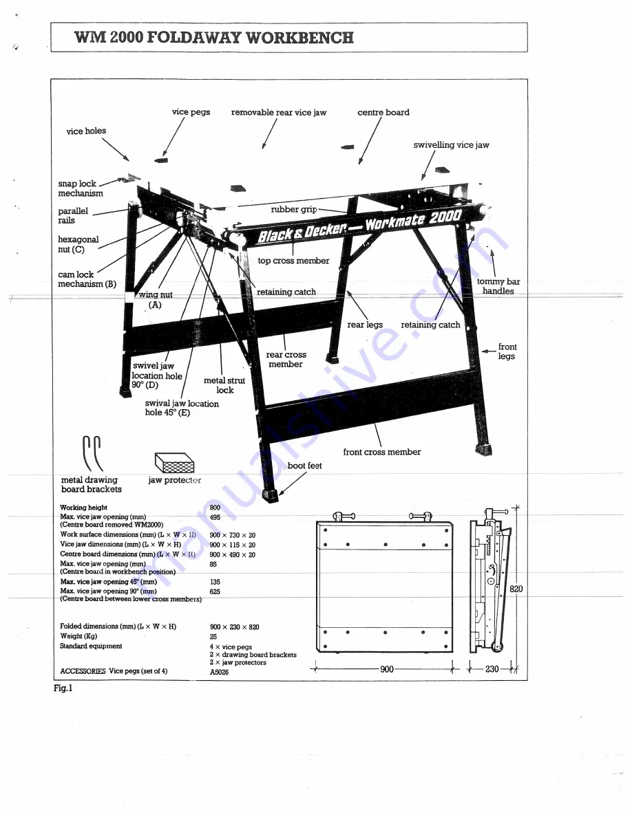 Black & Decker WM2000 Operating Instructions Manual Download Page 3