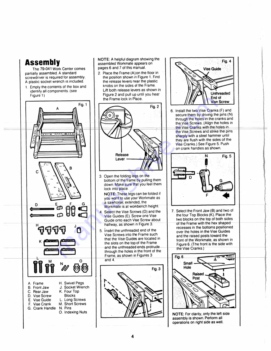 Black & Decker Workmate 400 Скачать руководство пользователя страница 4