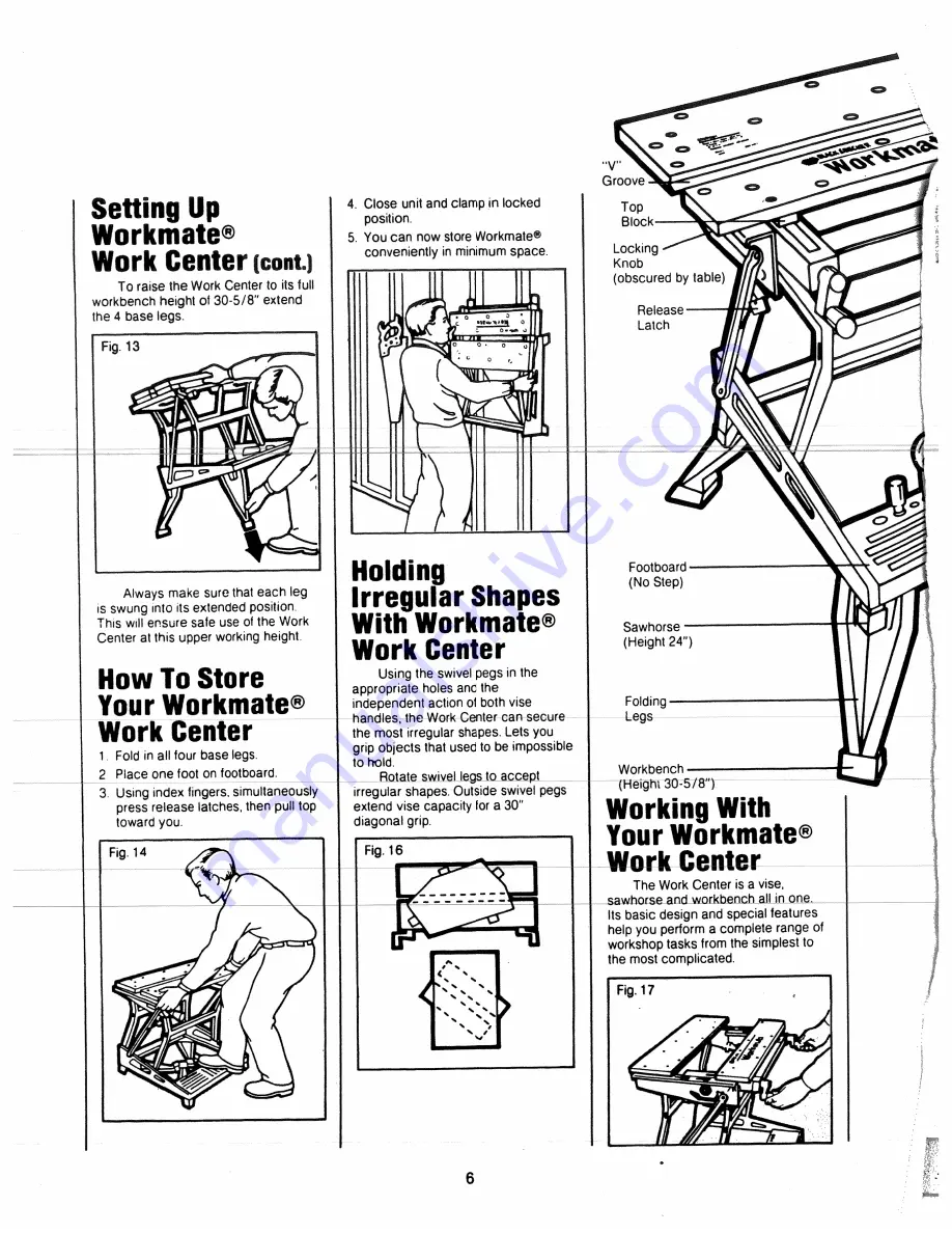 Black & Decker Workmate 400 Скачать руководство пользователя страница 6