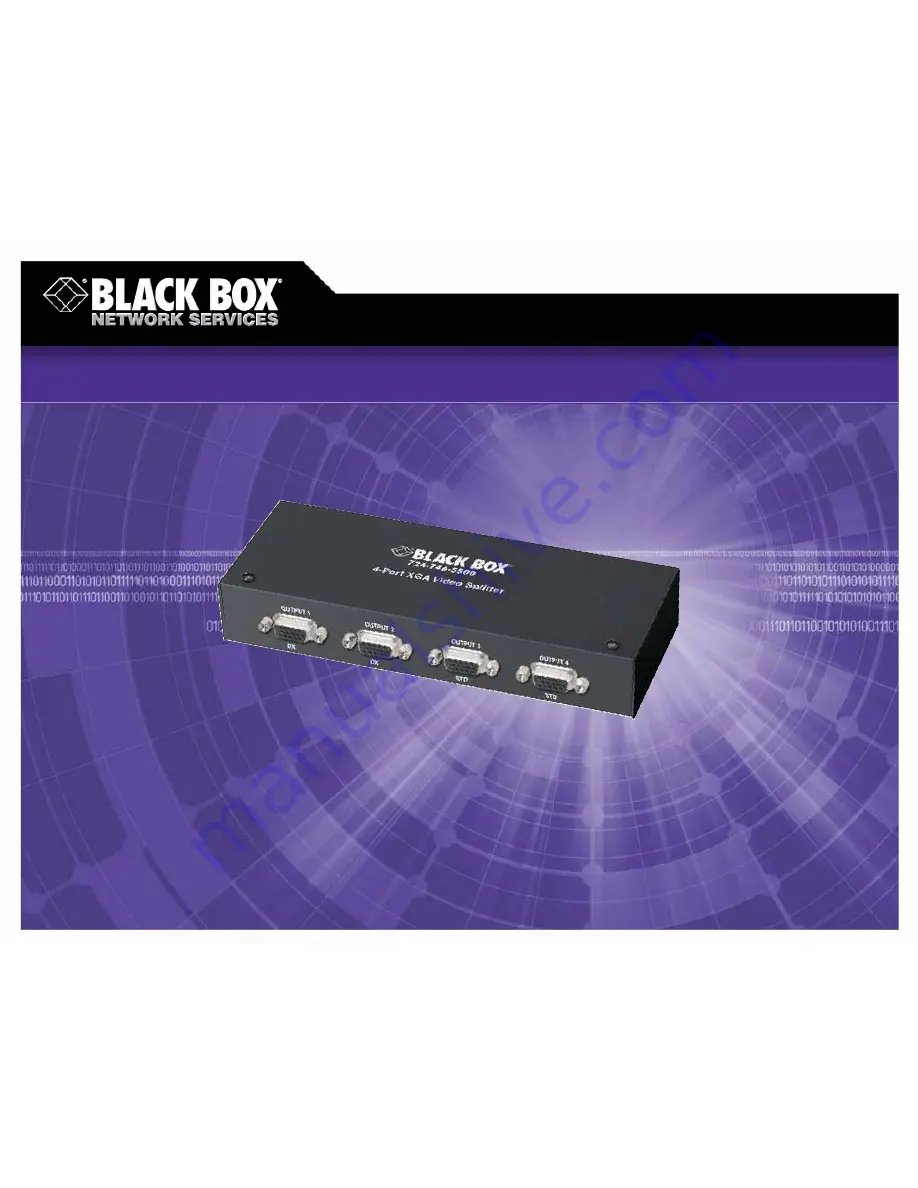 Black Box AC090A Specifications Download Page 1