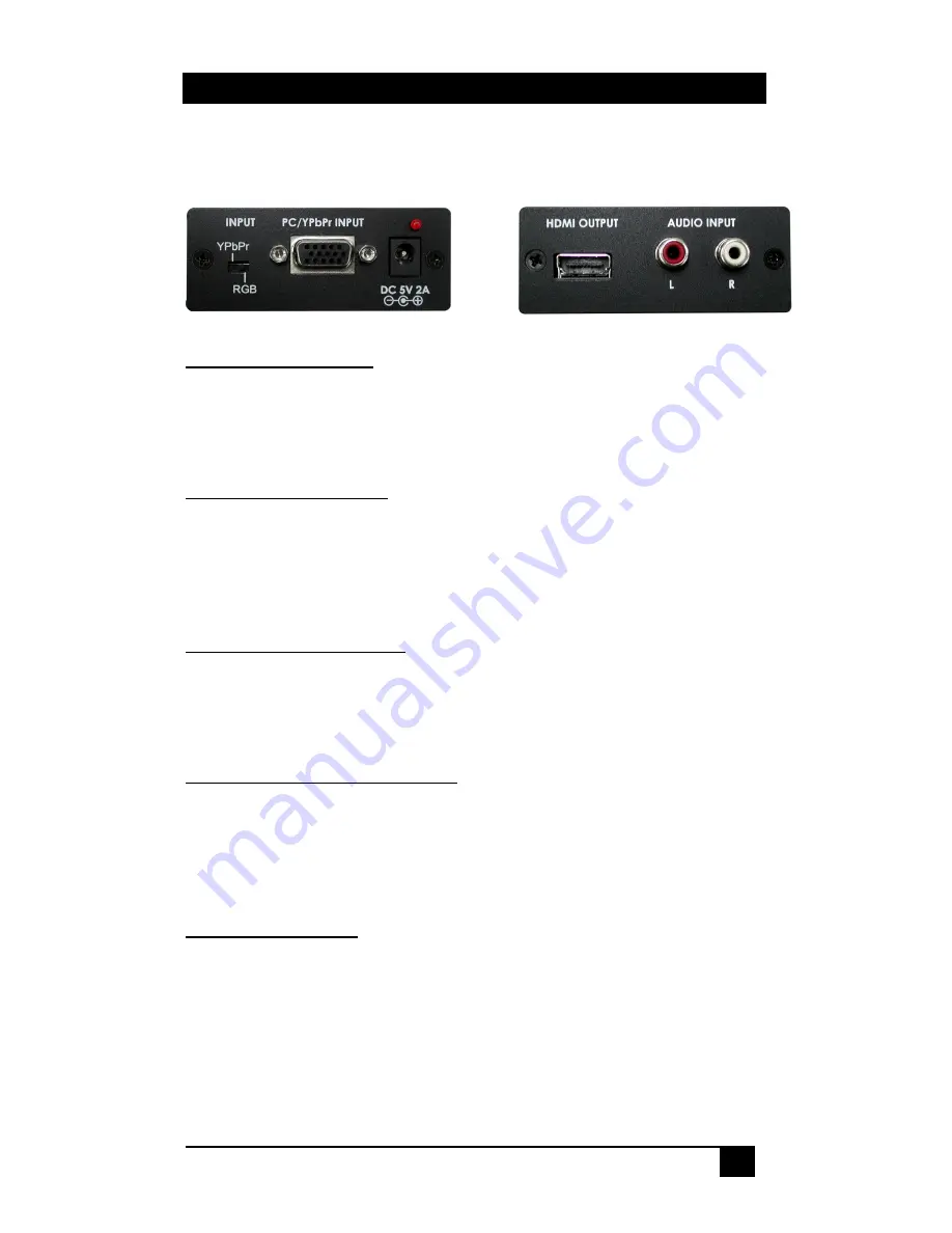 Black Box AC551A Manual Download Page 7