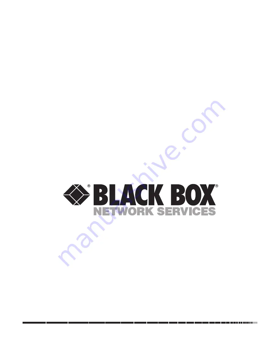 Black Box LB3104A series Configuration Manual Download Page 1