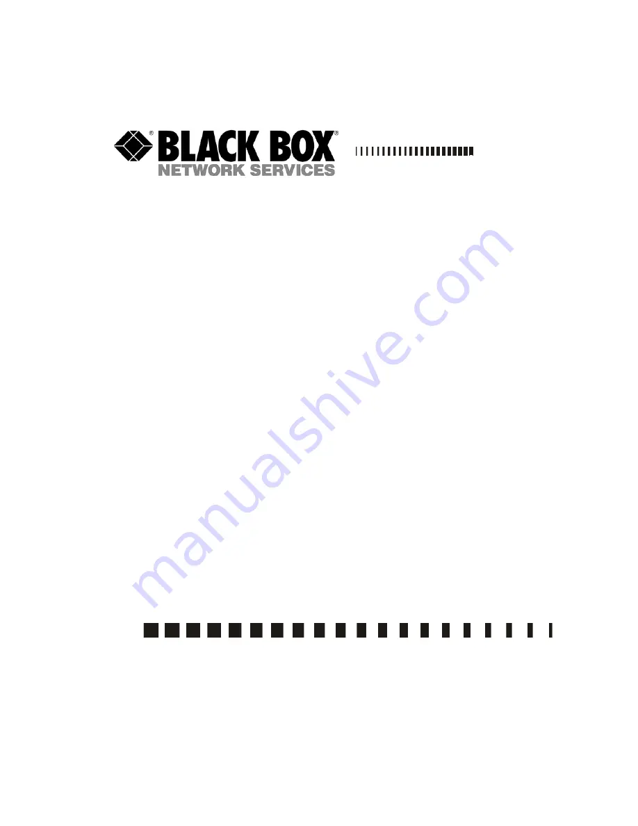 Black Box LGB316A-R2 Manual Download Page 1