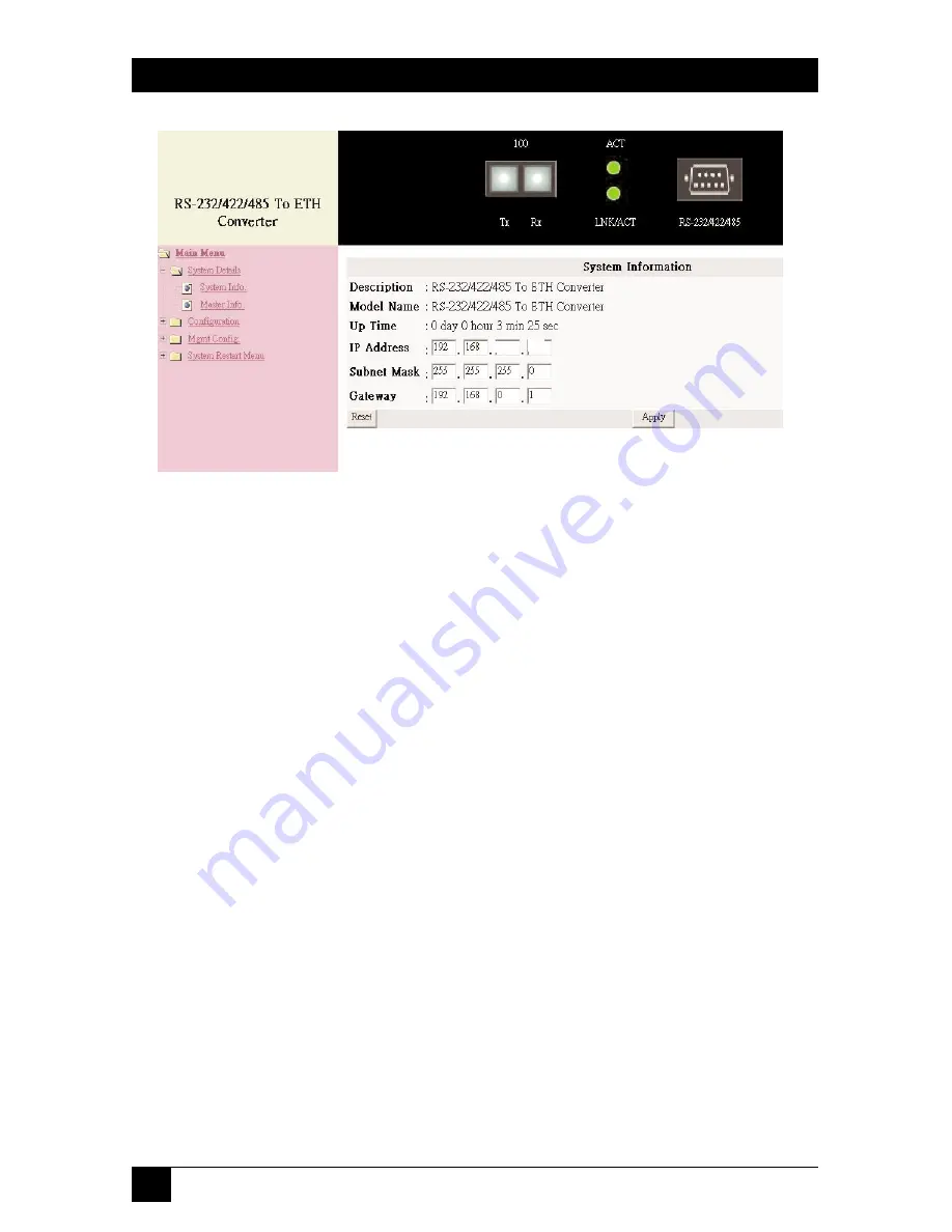 Black Box LS4103A User Manual Download Page 33