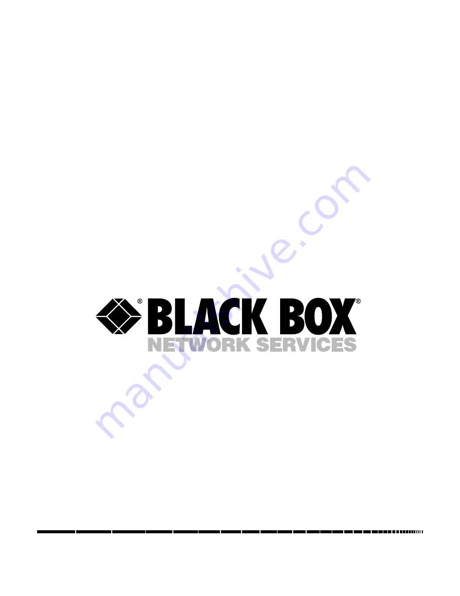 Black Box ME540A-ST Manual Download Page 1