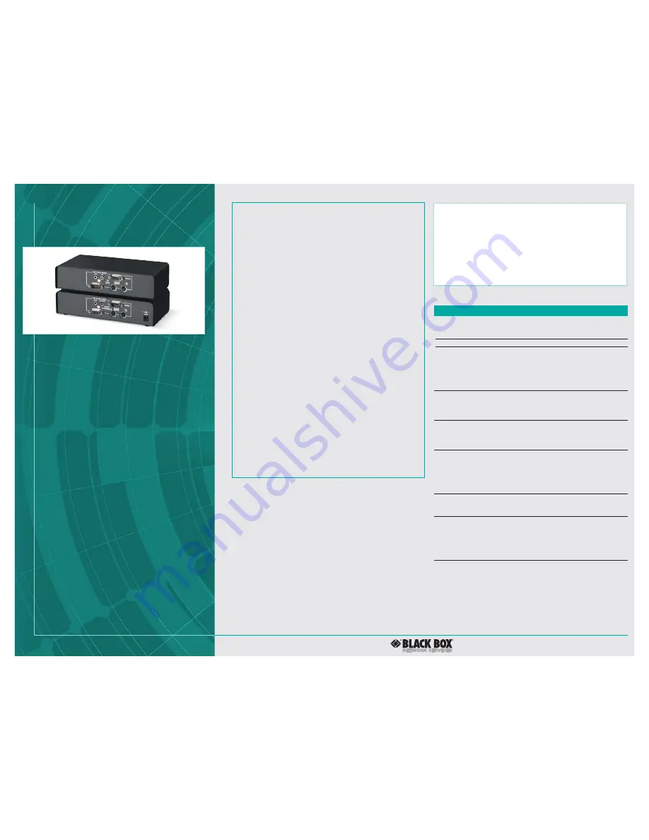 Black Box ServSwitch ACU1001A Скачать руководство пользователя страница 6