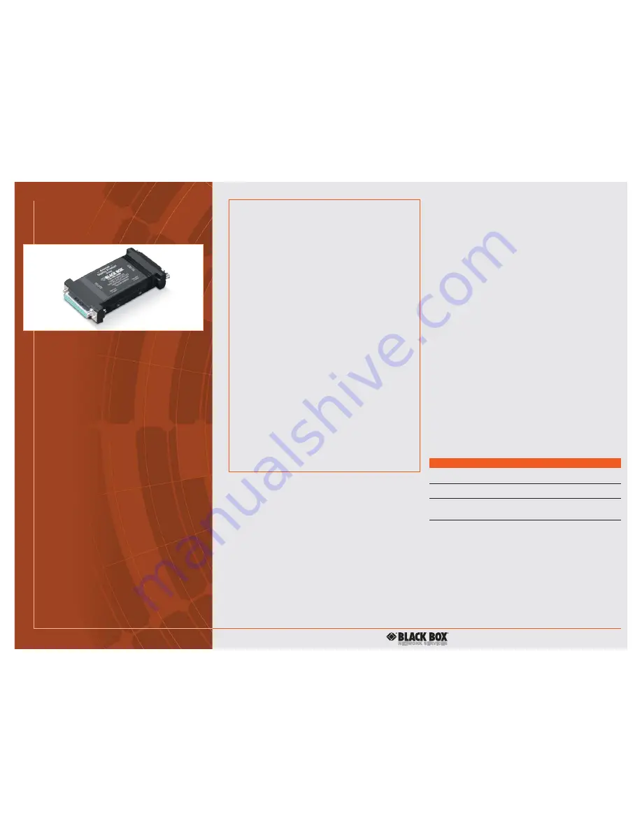 Black Box SP340A-R3 Specifications Download Page 3