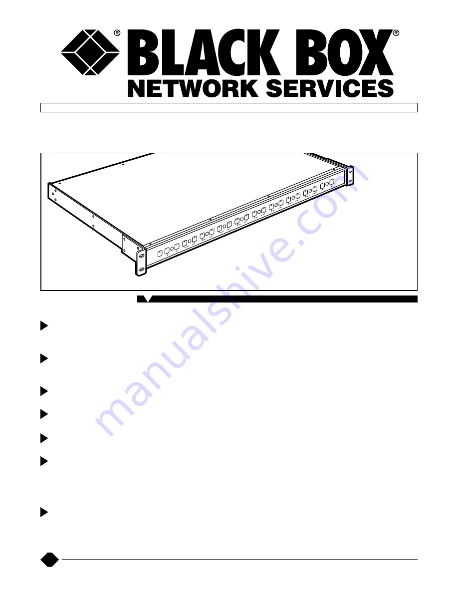 Black Box TS760A Specifications Download Page 1