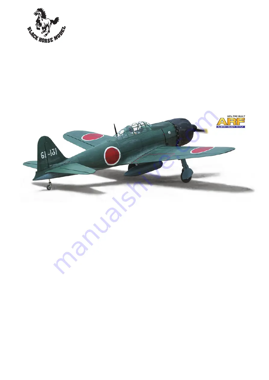 Black Horse Model A6M ZERO Instruction Manual Book Download Page 1