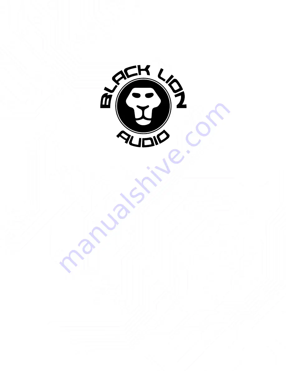 Black Lion Audio Eighteen User Manual Download Page 1