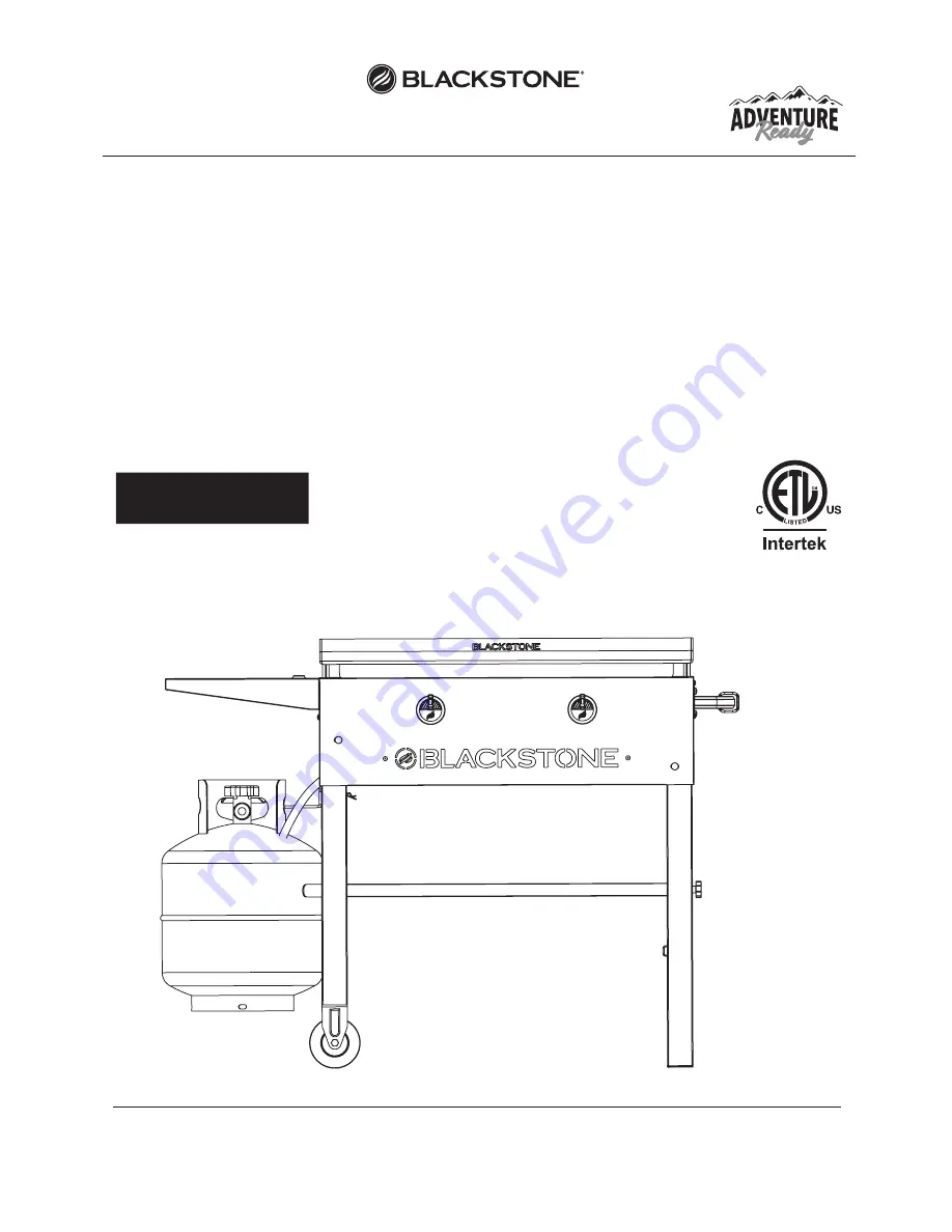 Black Stone 1885 Owner'S Manual Download Page 1