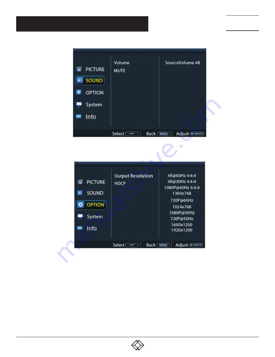 Blackbox AVSC-HDMI2-8X2 User Manual Download Page 37