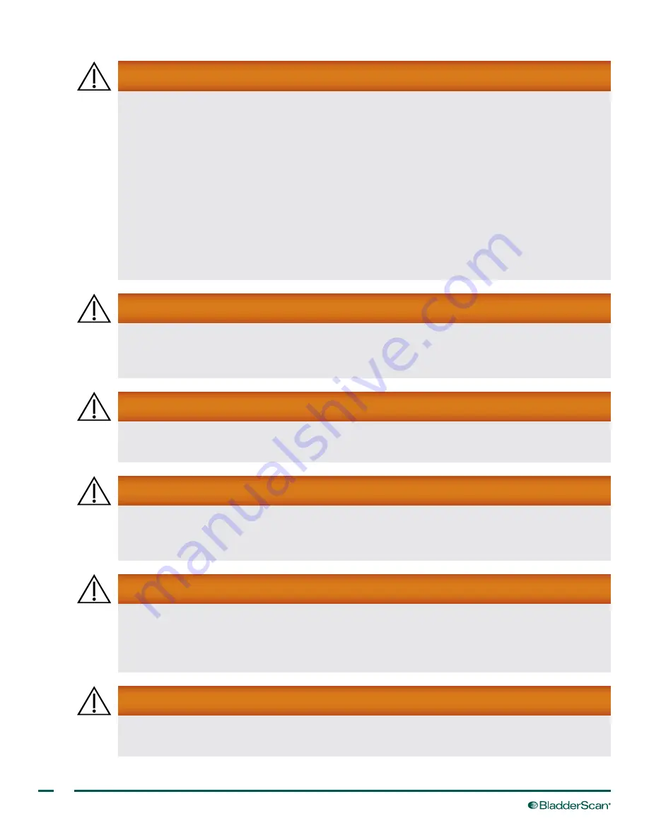 BLADDERSCAN BVI 3000 Operation & Maintenance Manual Download Page 12