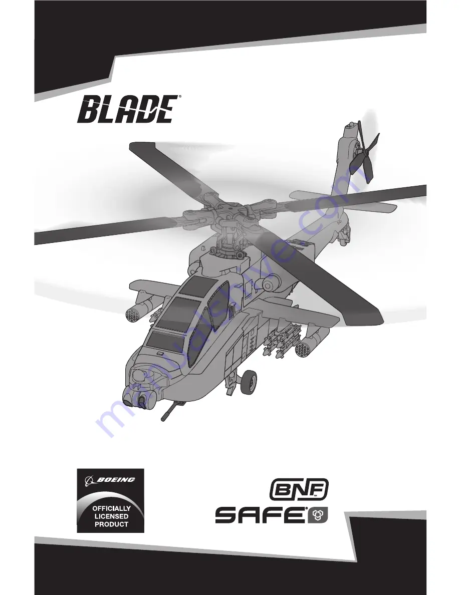 Blade AH-64 Apache Instruction Manual Download Page 1