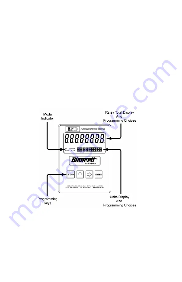 Blancett B2800 Standard Programming & Installation Manual Download Page 6