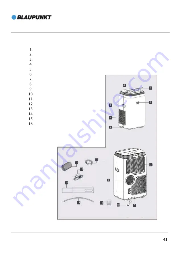 Blaupunkt B1111T Instruction Manual Download Page 45