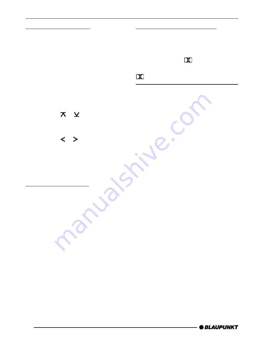 Blaupunkt Bologna C51 Operating Instructions Manual Download Page 19