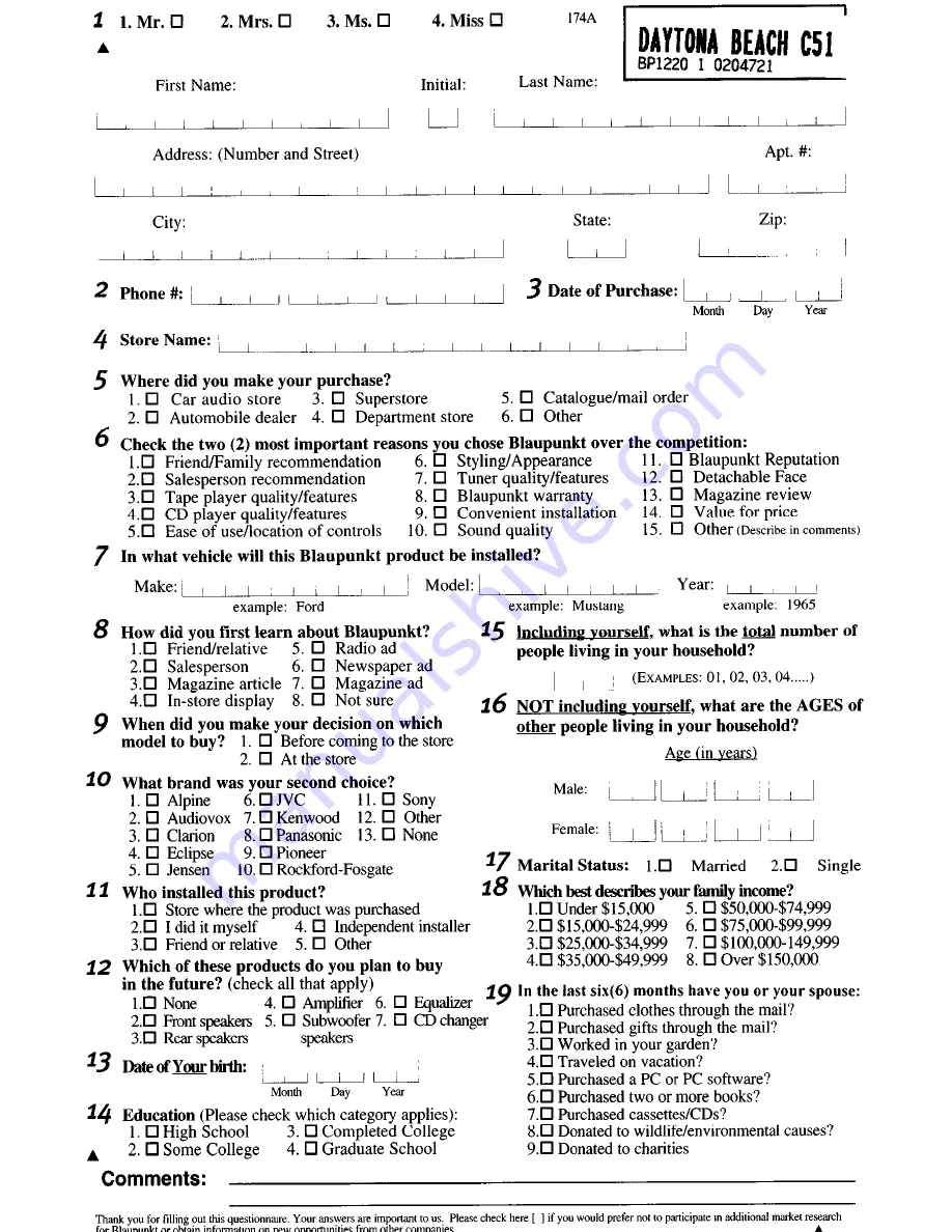 Blaupunkt Daytona Beach C51 Operating And Installation Instructions Download Page 31