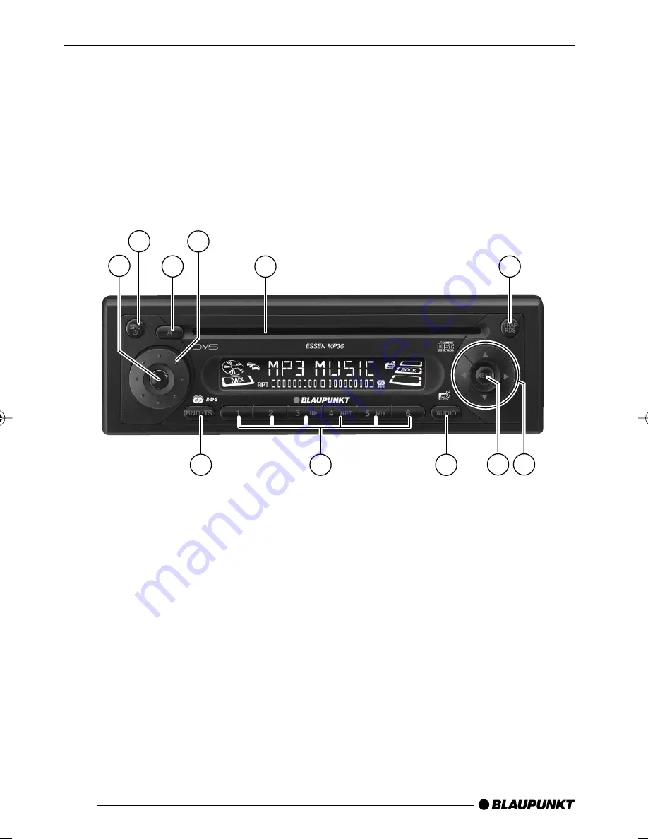 Blaupunkt ESSEN MP36 Operating Instructions Manual Download Page 2