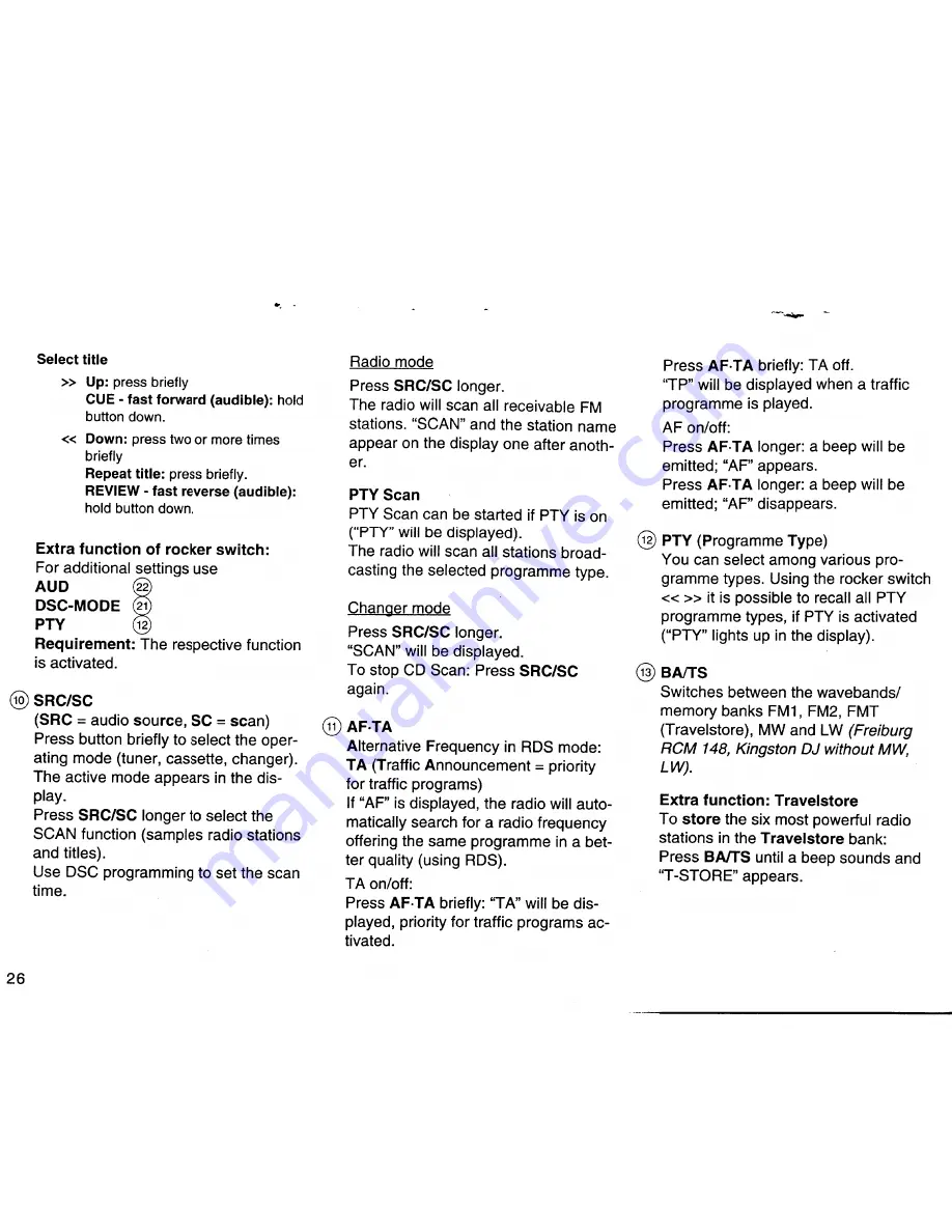 Blaupunkt FREIBURG RCM 148 Operating Instructions Manual Download Page 6